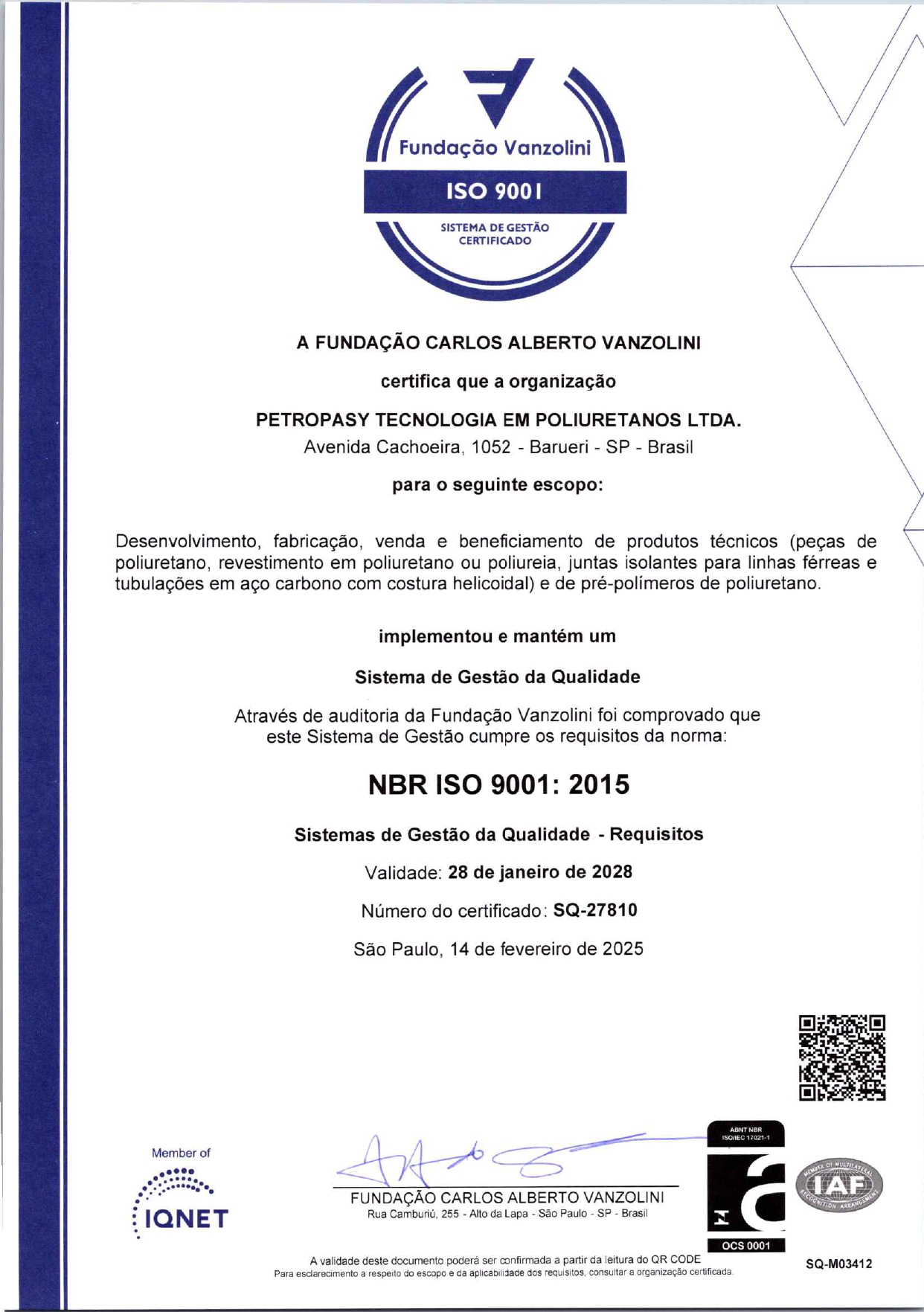 certificado ISO 9001